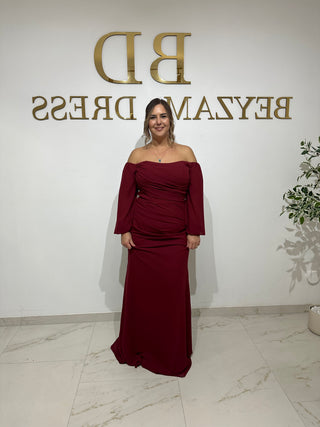 Sadem dress bordo PLUS SIZES