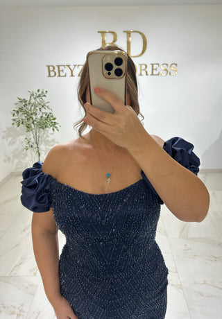 Luna dress darkblue PLUS SIZES