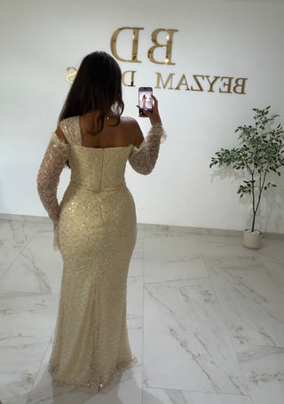 Hira dress beige