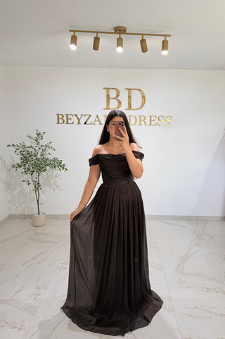 Meral dress Brown