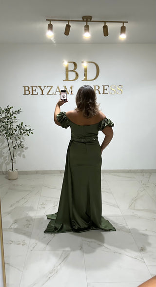 Arisa dress Khaki PLUS SIZES