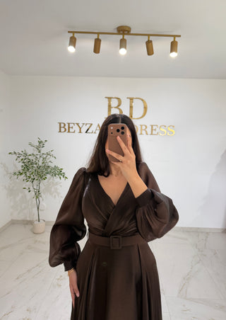 Bahar dress brown