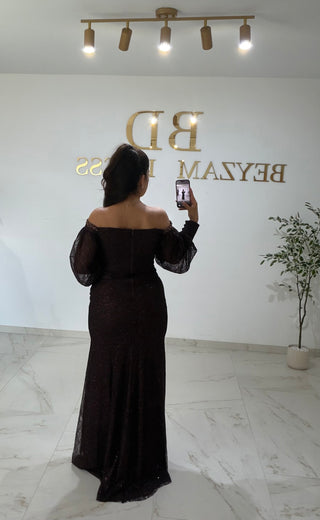 Derya dress brown