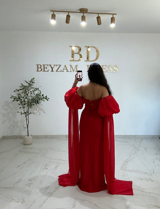 Mercan dress red