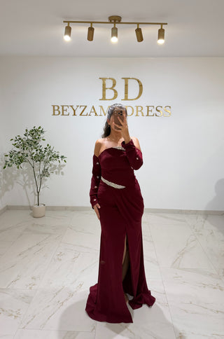 Badem dress bordo