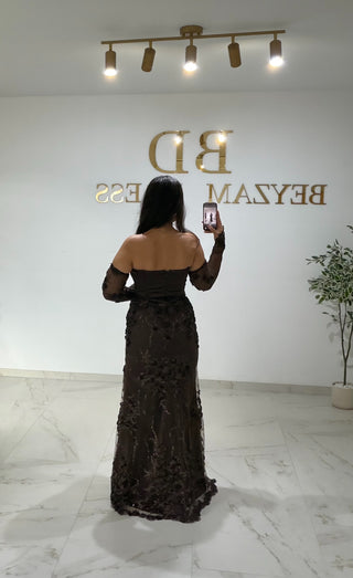 Liyana dress brown