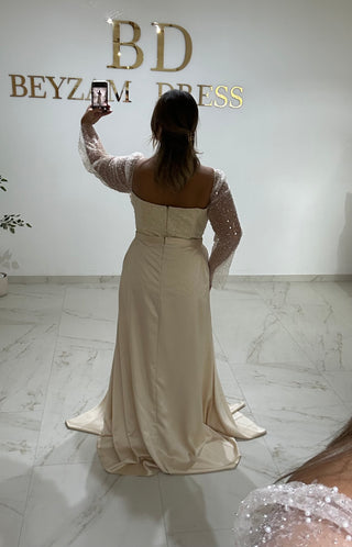 Princess dress beige PLUS SIZES