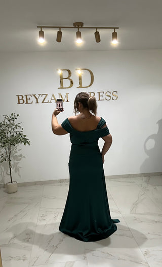 Nihal dress petrol PLUS SIZES