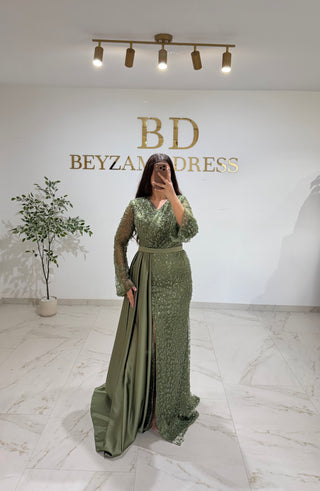 Hande dress Khaki