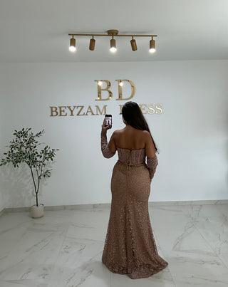 Seren dress taupe