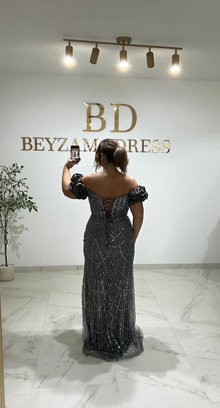 Luna dress indigo PLUS SIZES