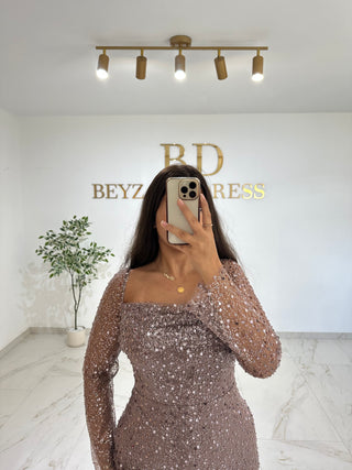 Princess dress taupe
