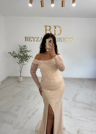 Merla Dress beige