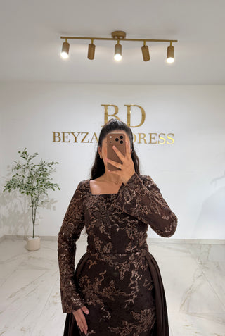 Aleyna dress brown