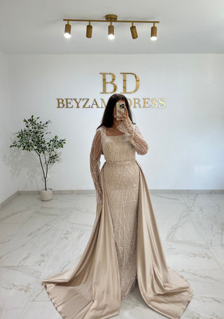 Yelda dress beige
