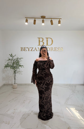 Kader dress darkbrown