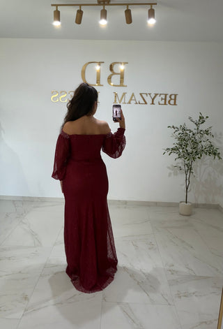 Derya dress bordo